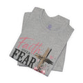 Faith Over Fear Tee — Christian Cross Inspirational Graphic T-Shirt