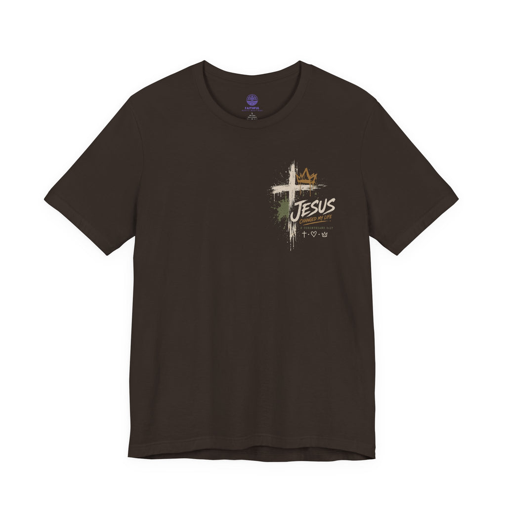 Jesus Changed My Life T-Shirt — Follow The One Christian Tee