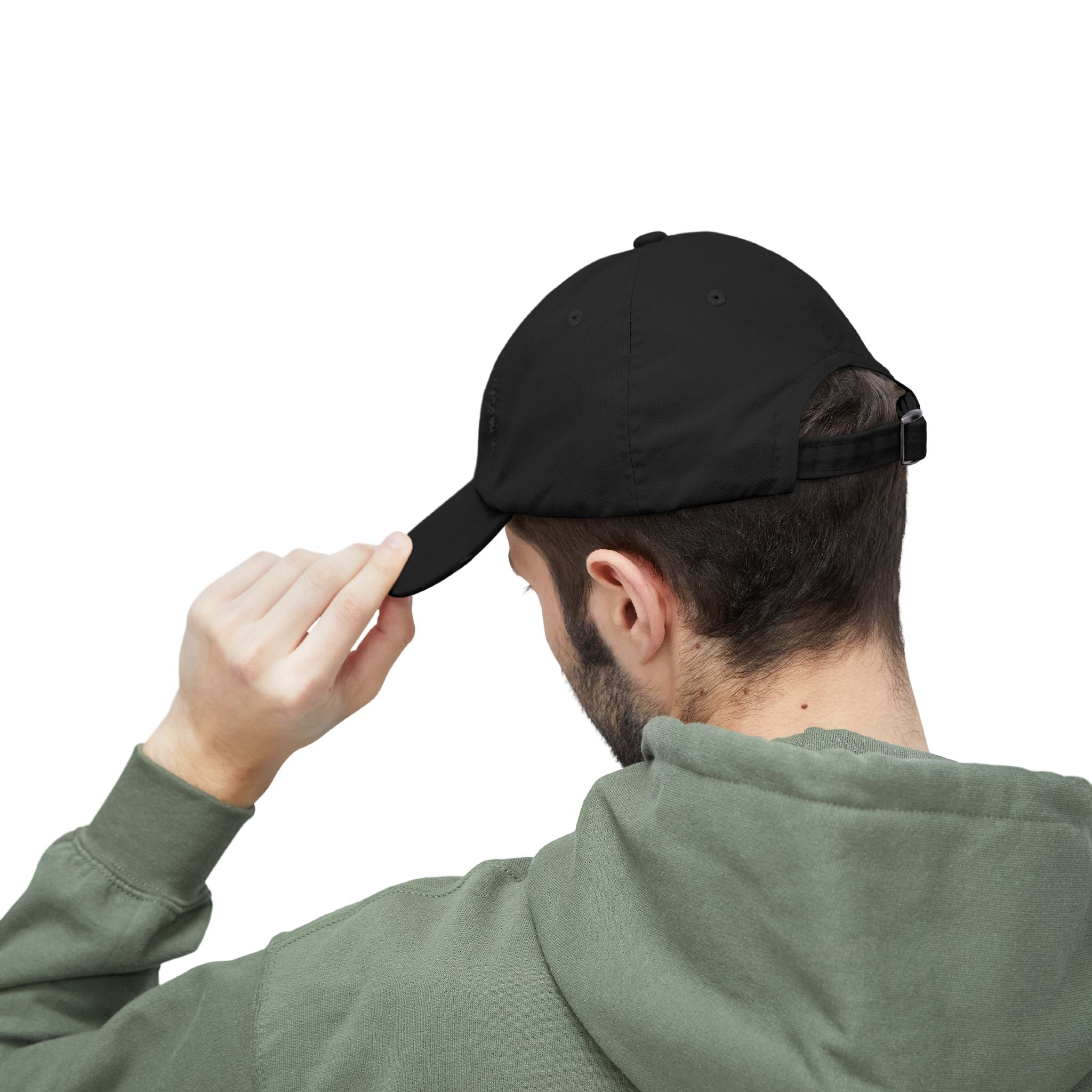 Distressed Baseball Cap — 'Covered In Grace' Retro Paint-Splash Design