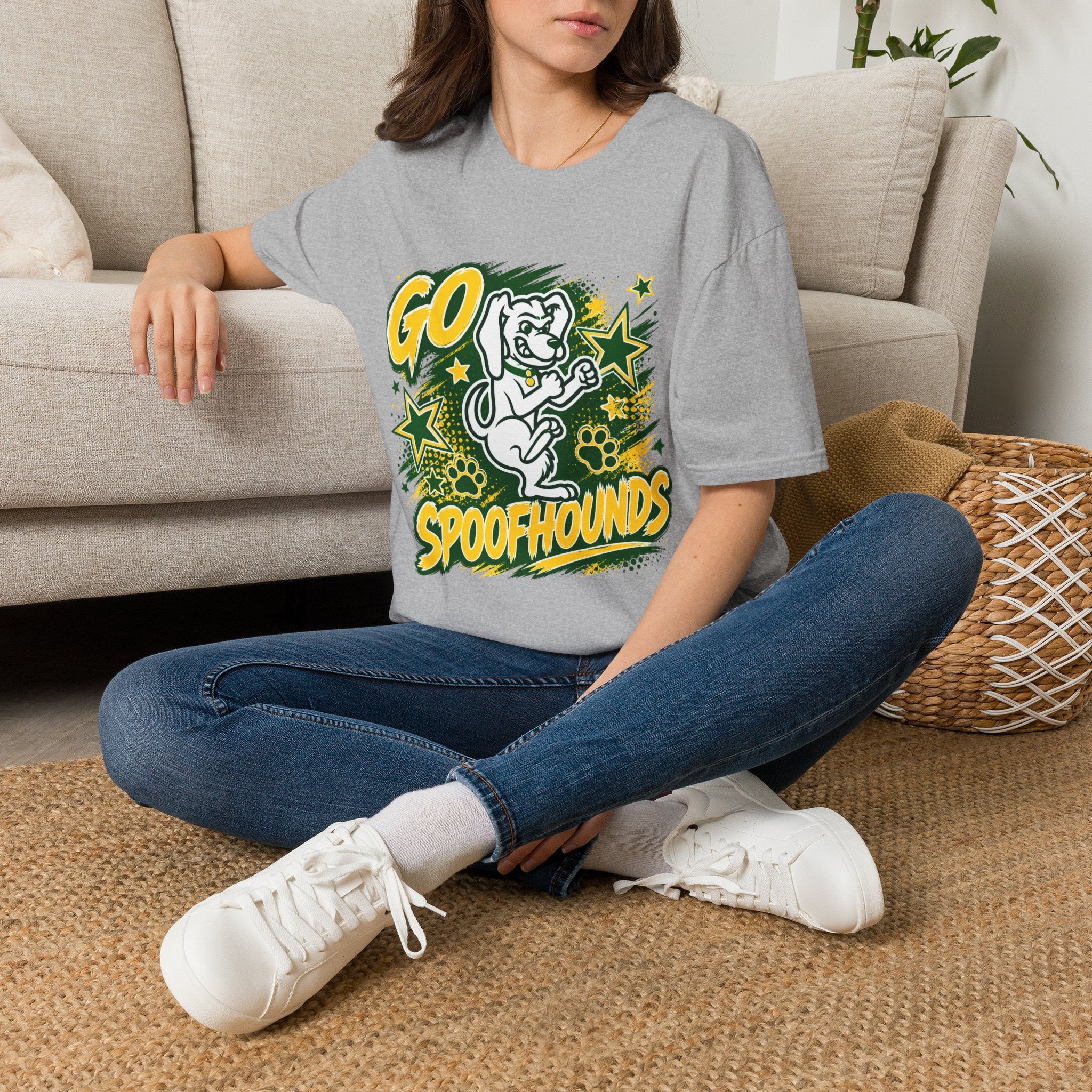 Go Spoofhounds T-Shirt — Retro Mascot School Spirit Tee