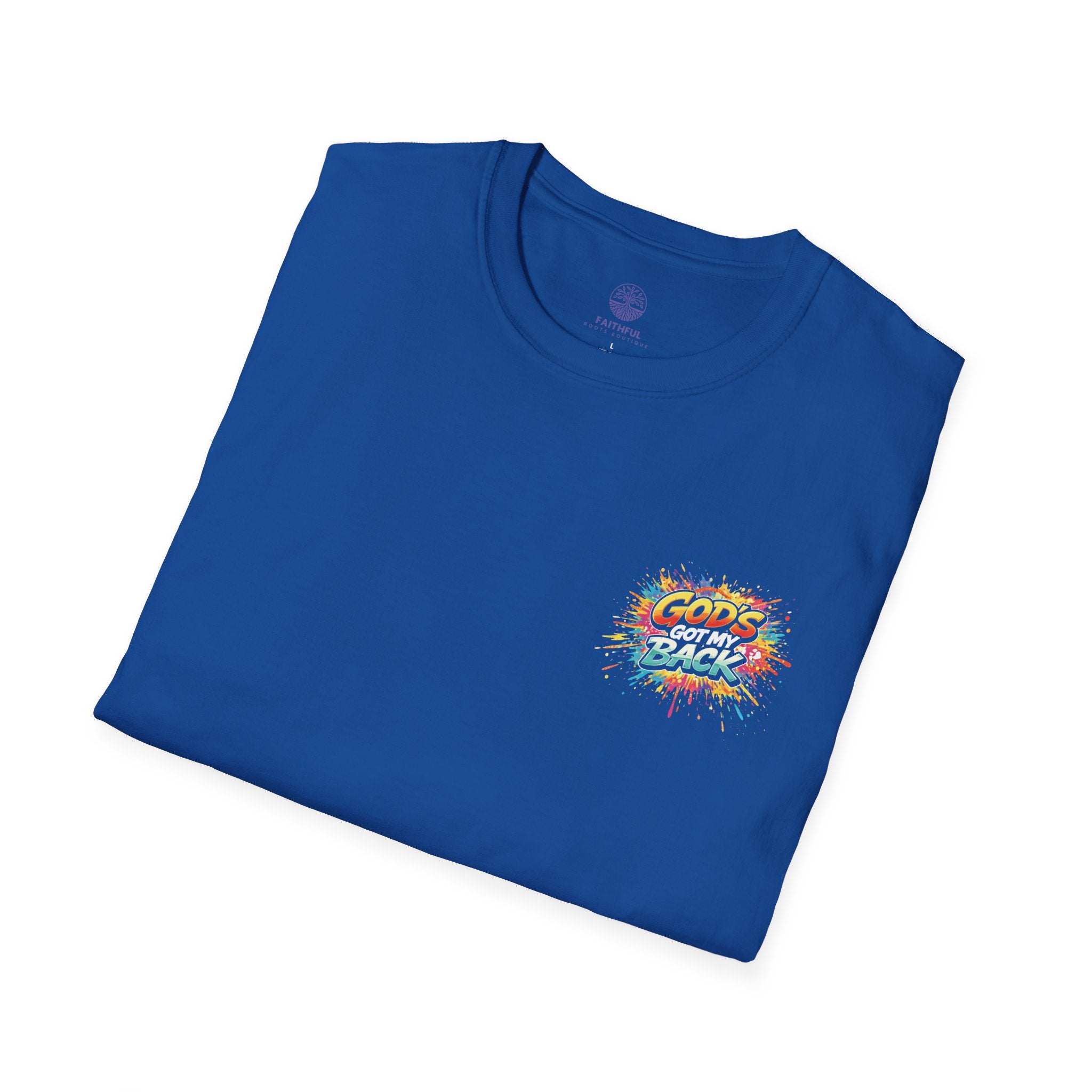Christian Skateboard T-Shirt — "God's Got My Back" Youth Skate Tee