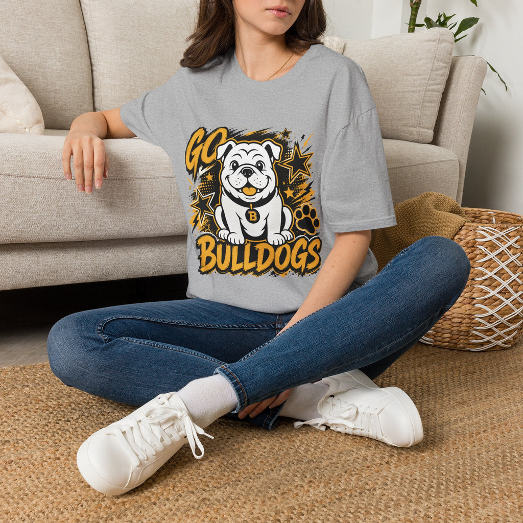 Bulldogs 'Go Bulldogs' T-Shirt — Cheer Squad School Spirit Tee