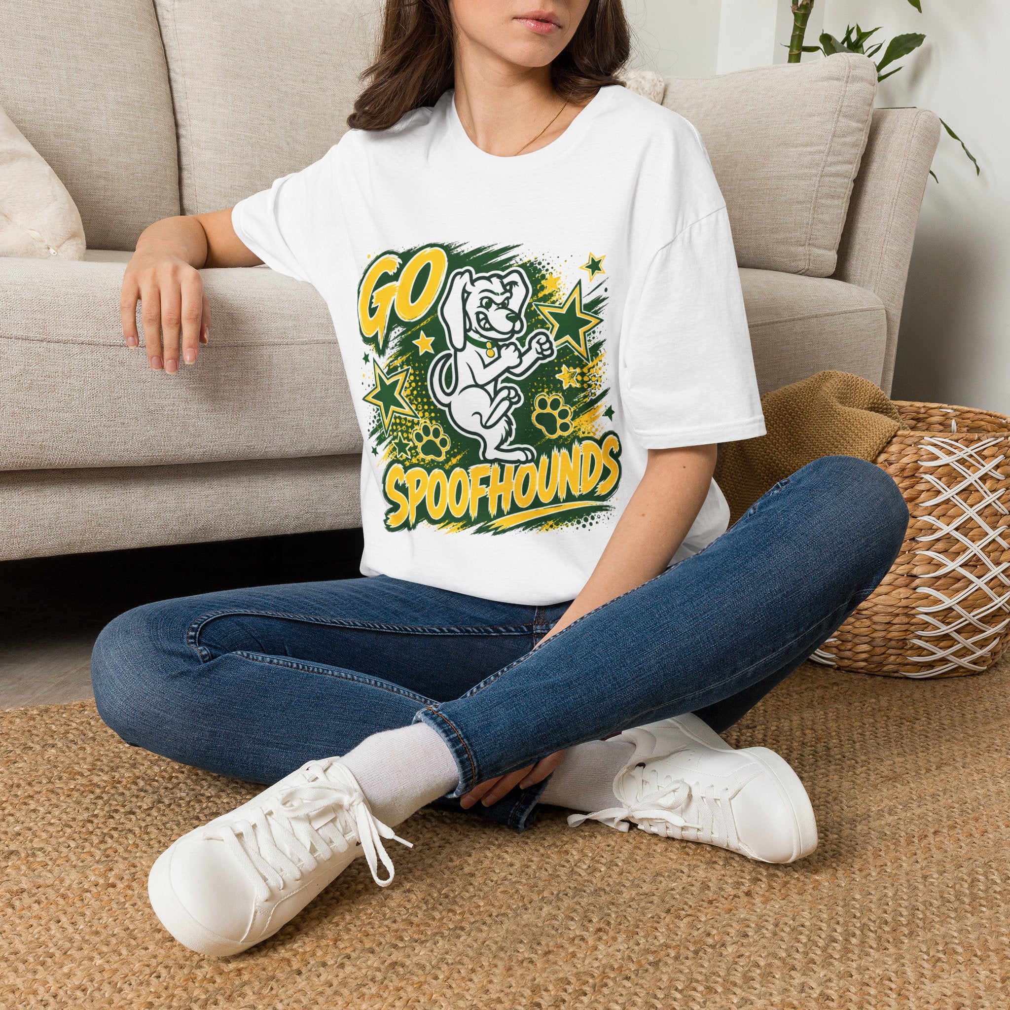 Go Spoofhounds T-Shirt — Retro Mascot School Spirit Tee