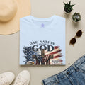 One Nation Under God T-Shirt — Patriotic American Flag Cross Design