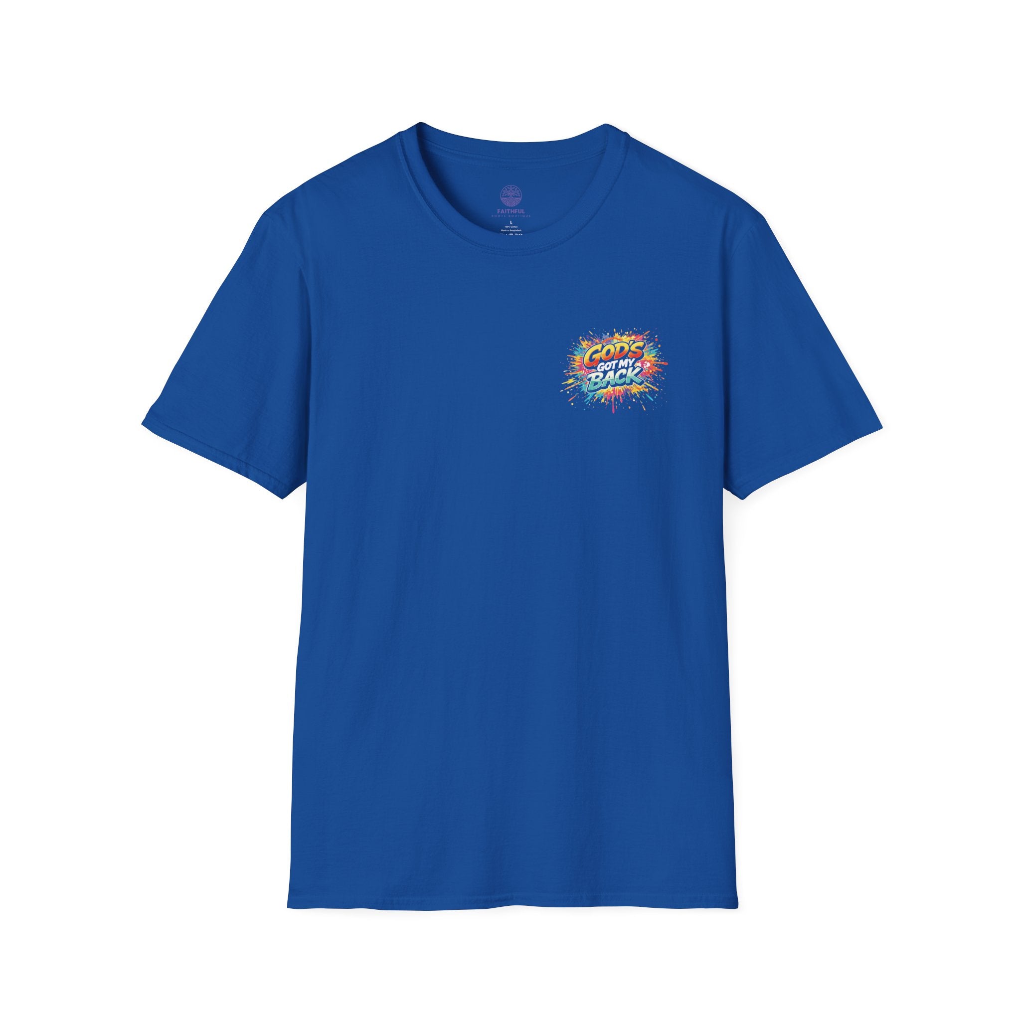 Christian Skateboard T-Shirt — "God's Got My Back" Youth Skate Tee