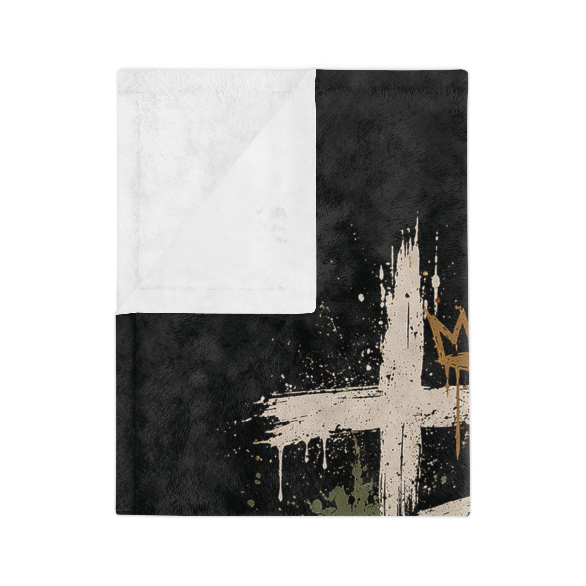 Christian Throw Blanket - "Jesus Changed My Life" Velveteen Microfiber Cozy Blanket