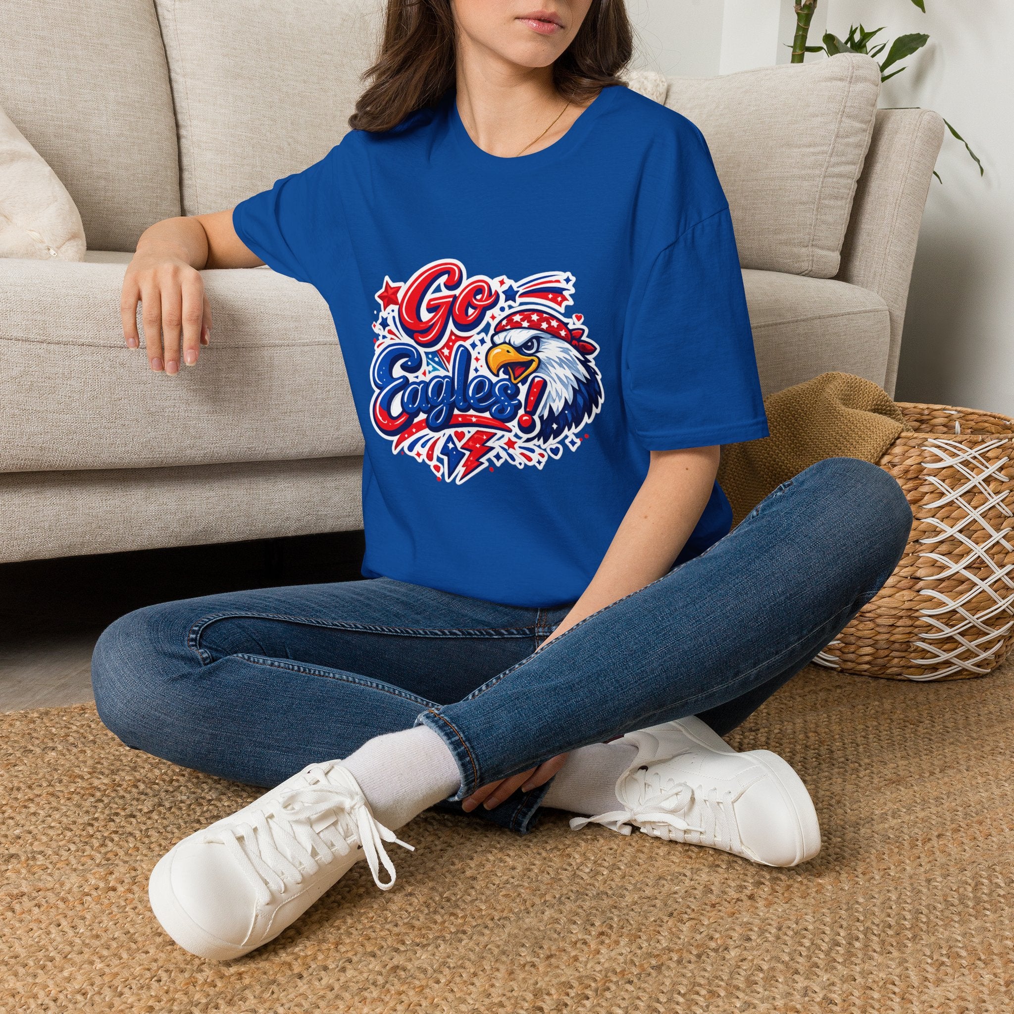 Eagle Fan T-Shirt – "Go Eagles" Patriotic Sports Tee