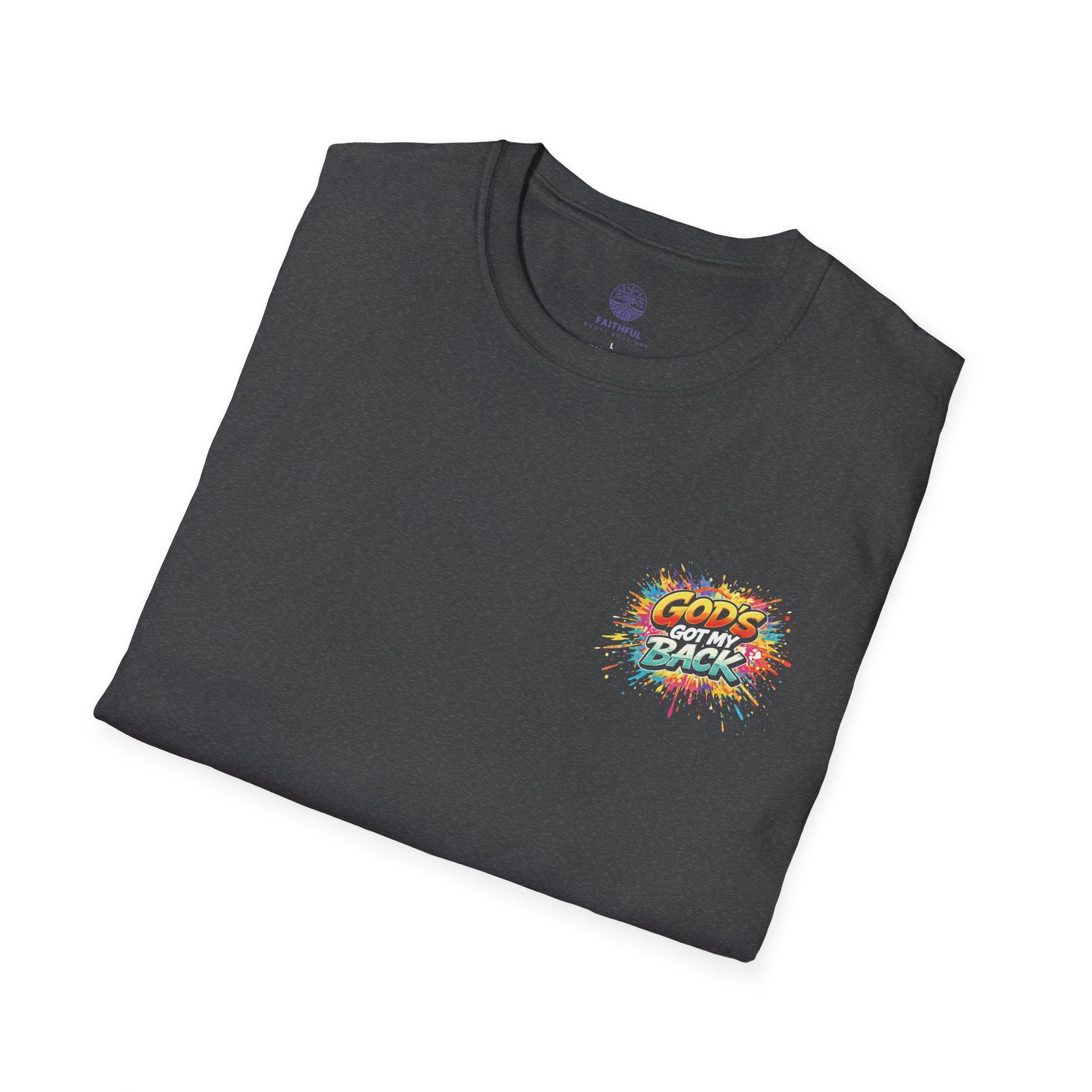 Christian Skateboard T-Shirt — "God's Got My Back" Youth Skate Tee