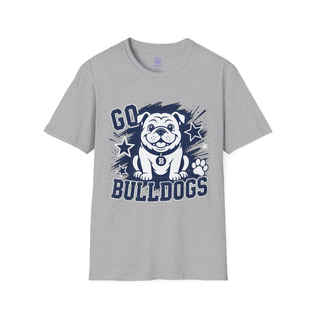 Bulldogs Mascot T‑Shirt – 'Go Bulldogs' Cute Bulldog School Spirit Tee