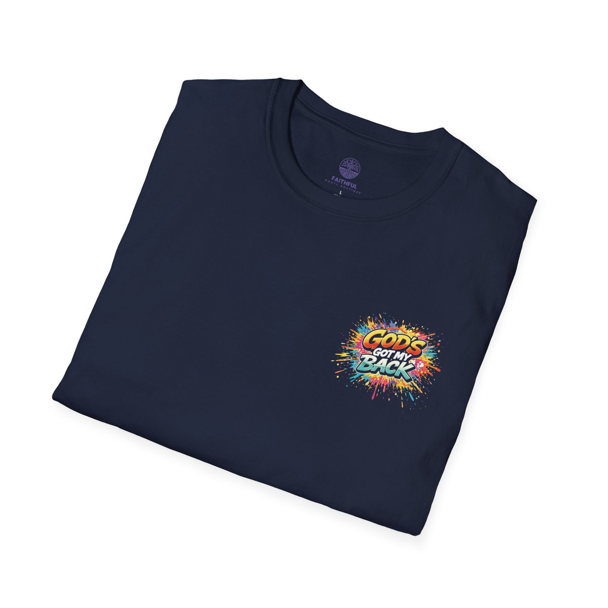 Christian Skateboard T-Shirt — "God's Got My Back" Youth Skate Tee