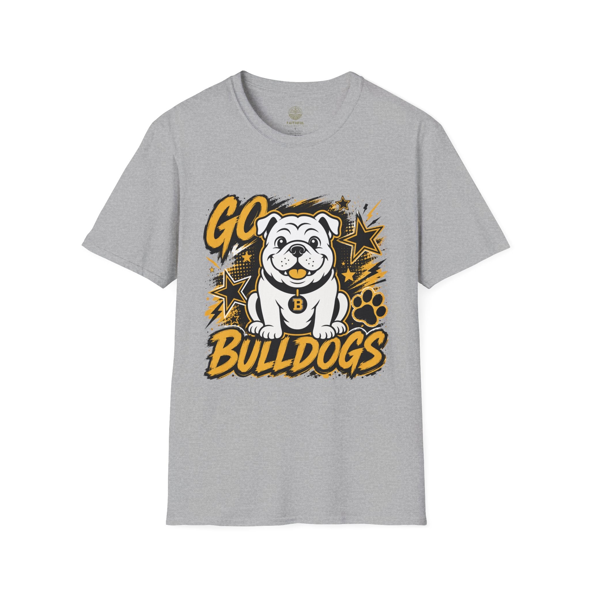 Bulldogs 'Go Bulldogs' T-Shirt — Cheer Squad School Spirit Tee