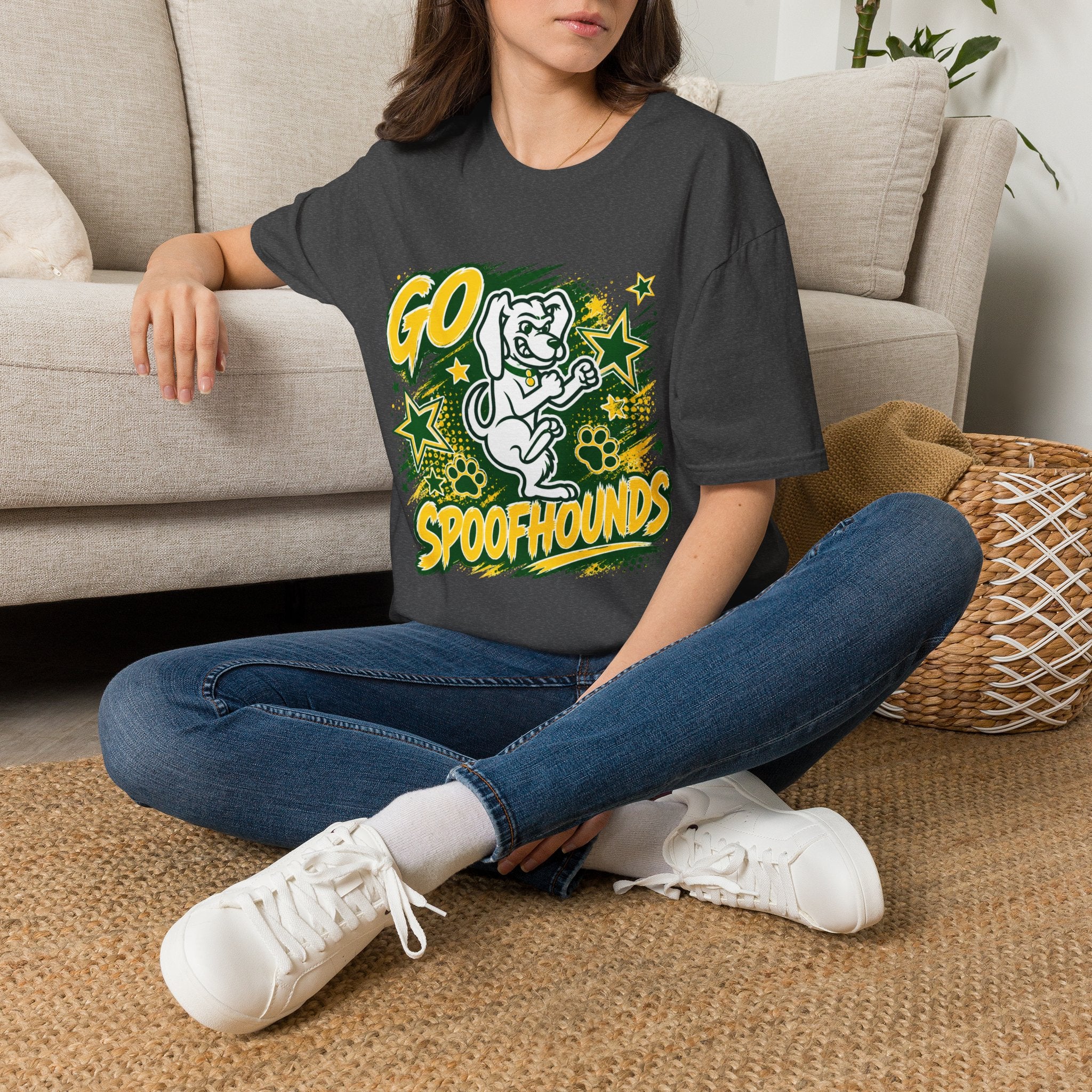 Go Spoofhounds T-Shirt — Retro Mascot School Spirit Tee