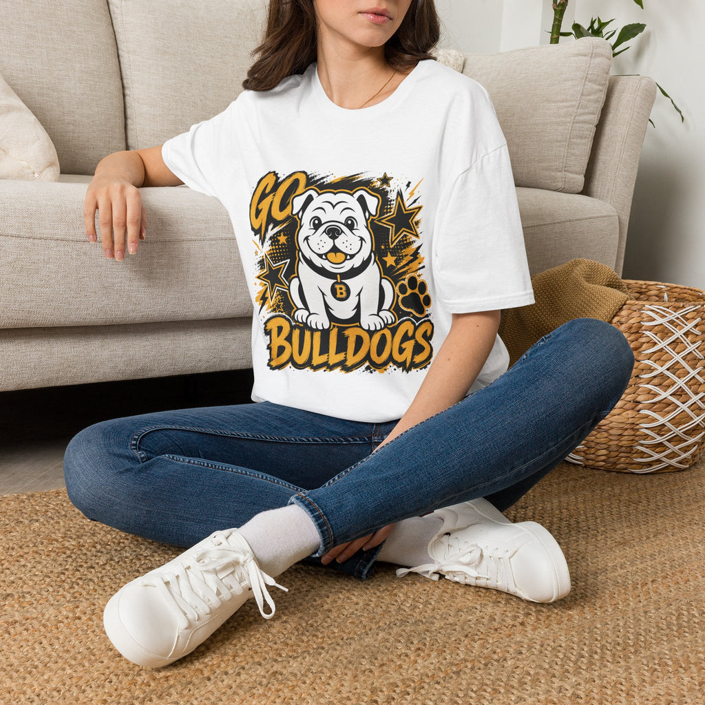 Bulldogs 'Go Bulldogs' T-Shirt — Cheer Squad School Spirit Tee