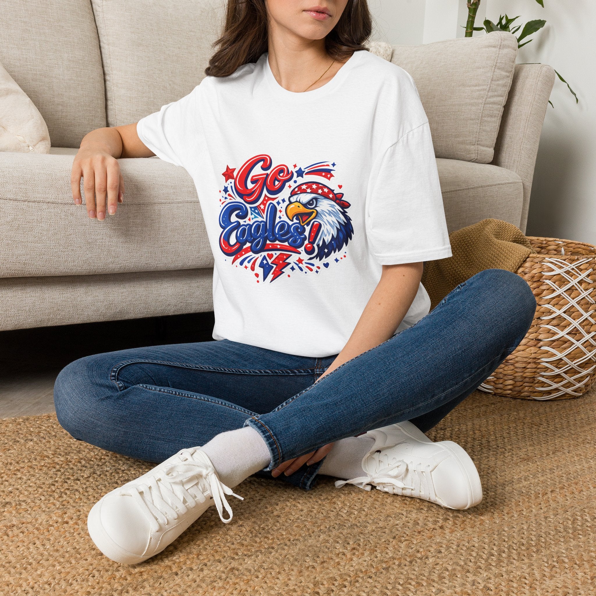 Eagle Fan T-Shirt – "Go Eagles" Patriotic Sports Tee