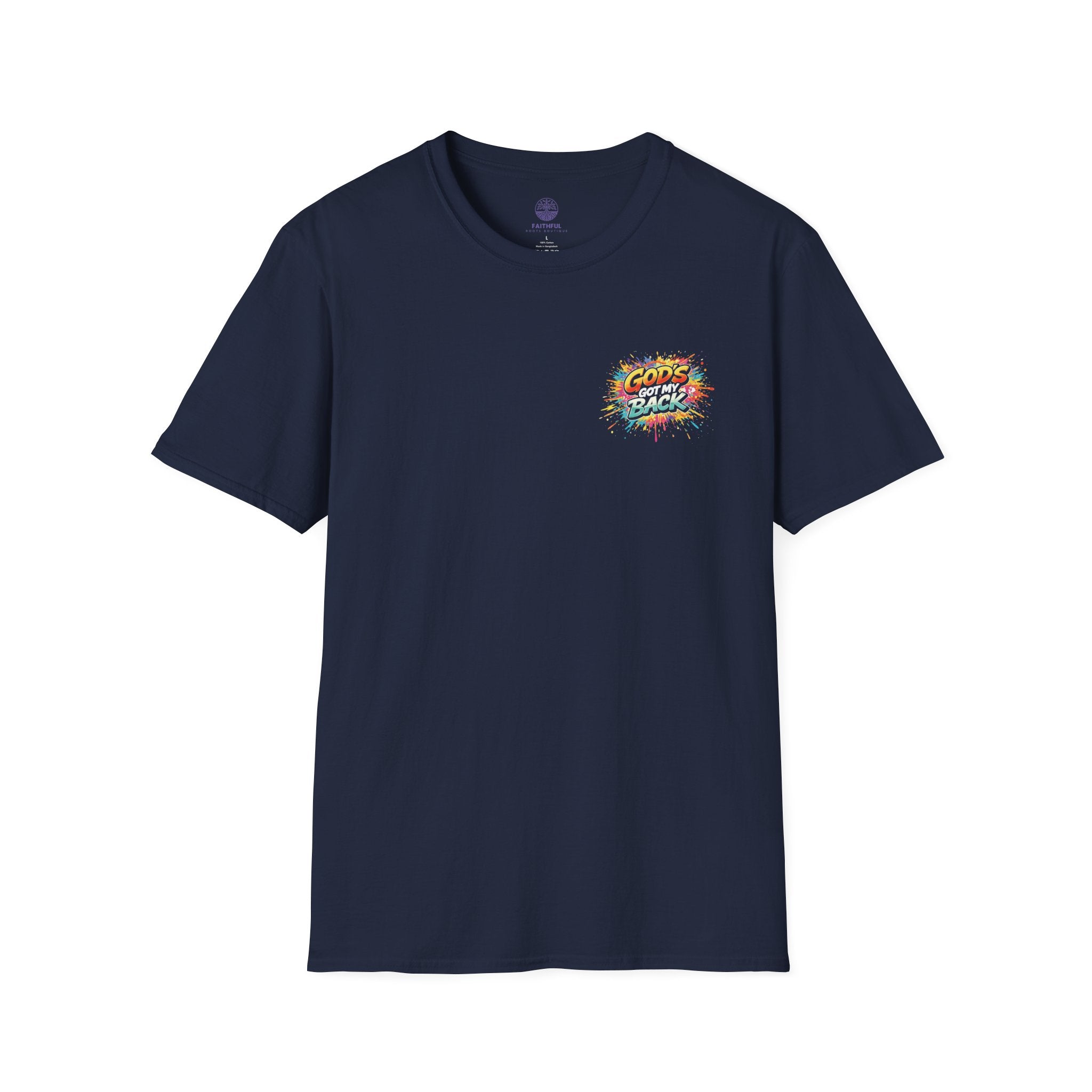 Christian Skateboard T-Shirt — "God's Got My Back" Youth Skate Tee
