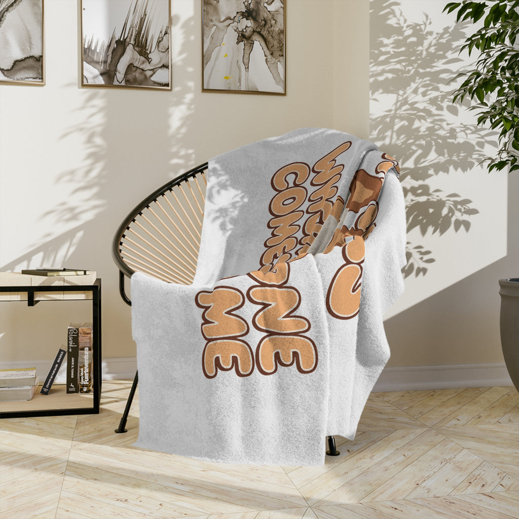 Cozy Microfiber Blanket — "I Need 20 Minutes Where No One Comes Near Me" Cute Dog Nap Throw