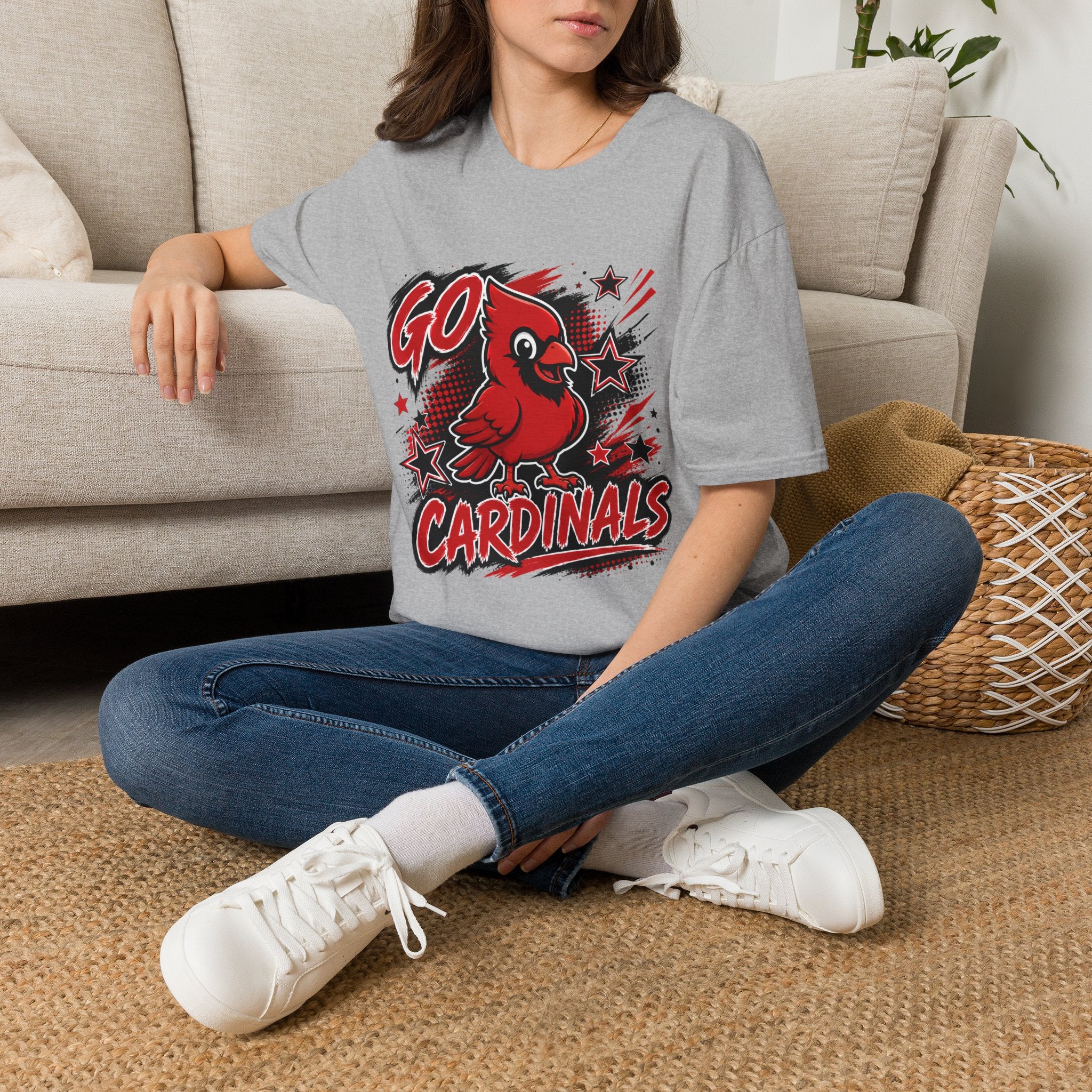 Cardinals Mascot T-Shirt — Go Cardinals Graphic Tee