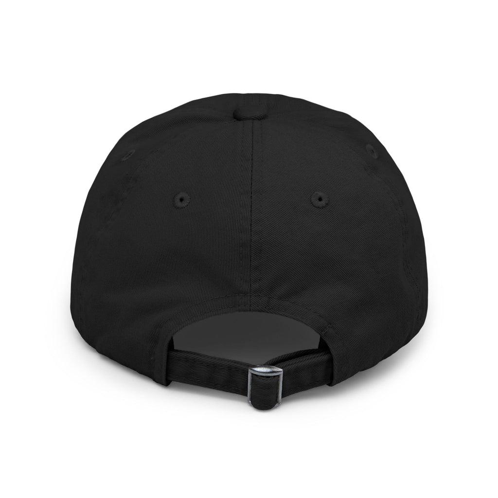 Distressed Black Baseball Cap — 'Jesus Saves' Cross Graphic