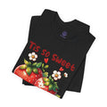 Christian Strawberry Tee — "Tis So Sweet to Trust in Jesus" Short Sleeve Shirt