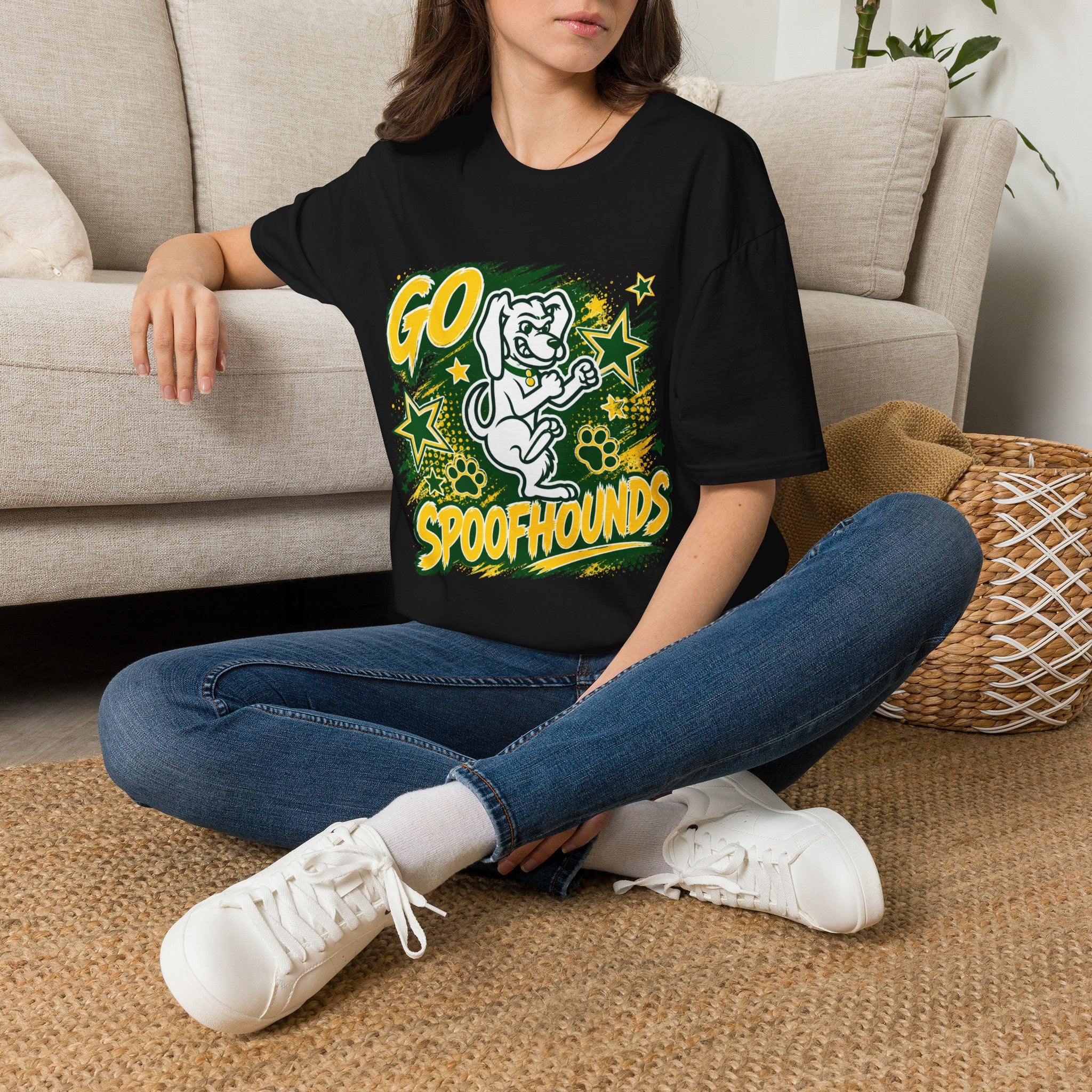 Go Spoofhounds T-Shirt — Retro Mascot School Spirit Tee