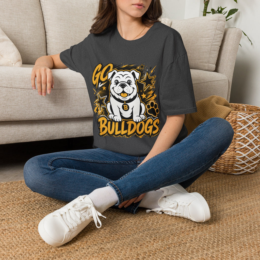 Bulldogs 'Go Bulldogs' T-Shirt — Cheer Squad School Spirit Tee