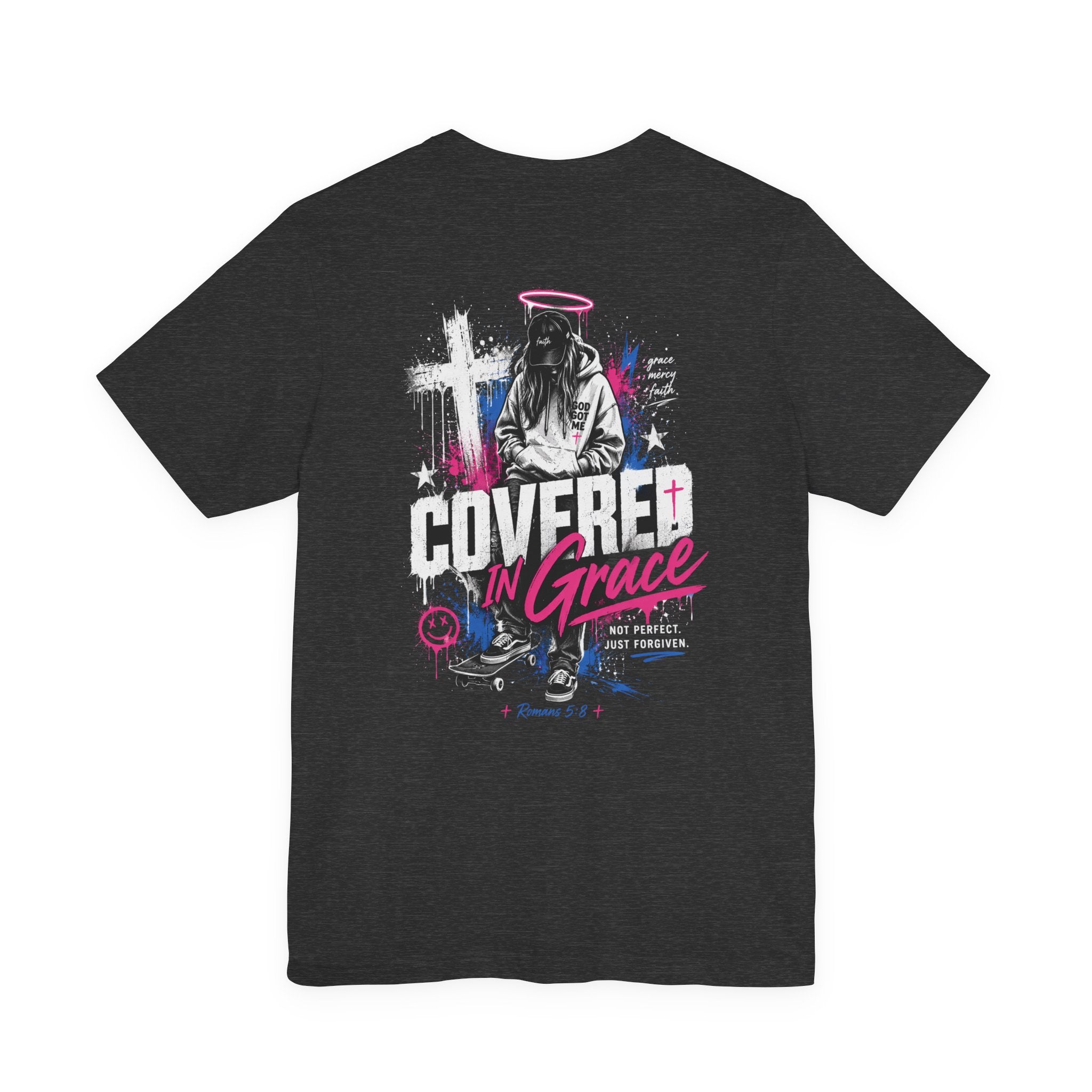 Covered in Grace T-Shirt — Christian Faith Graphic Tee (Inspirational)