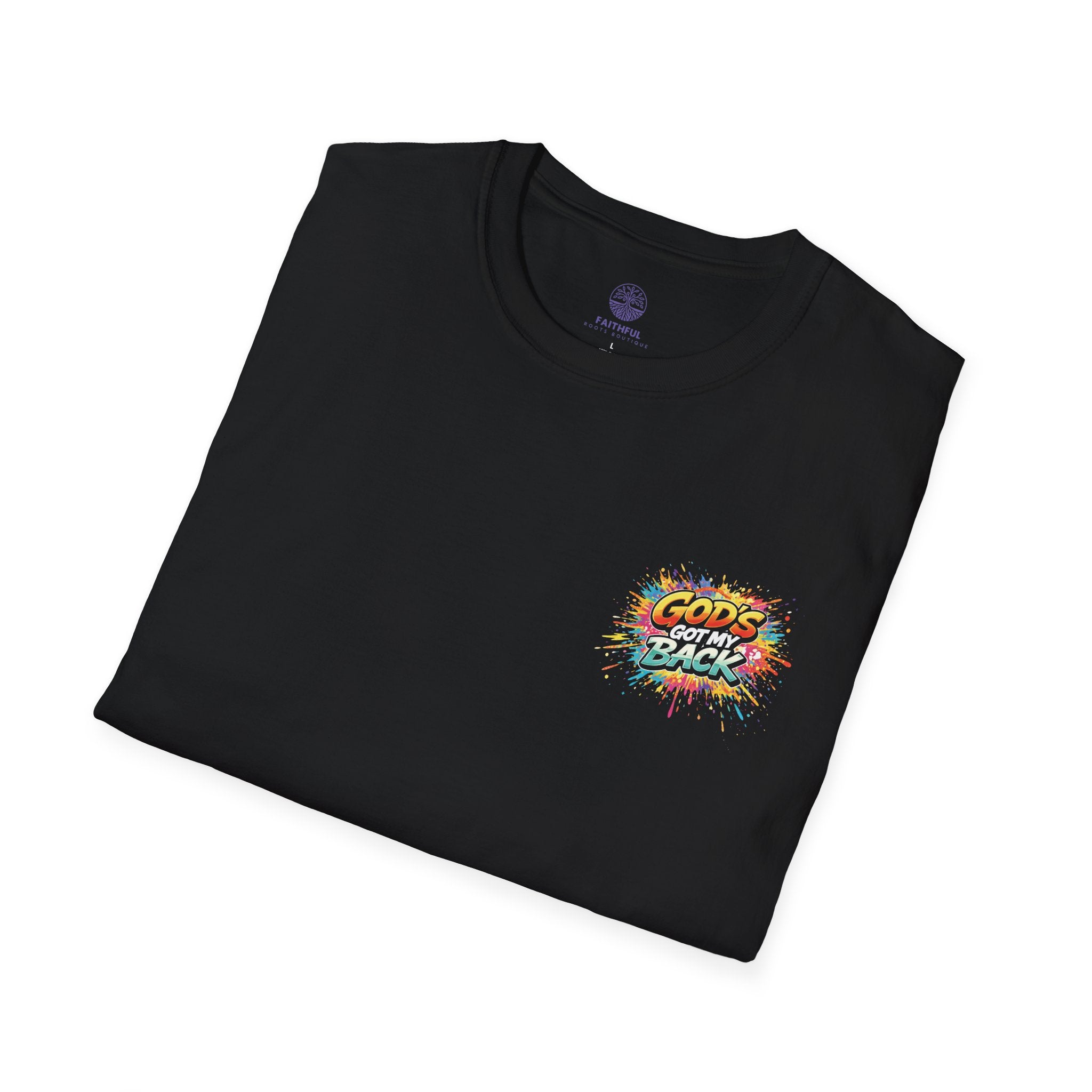 Christian Skateboard T-Shirt — "God's Got My Back" Youth Skate Tee