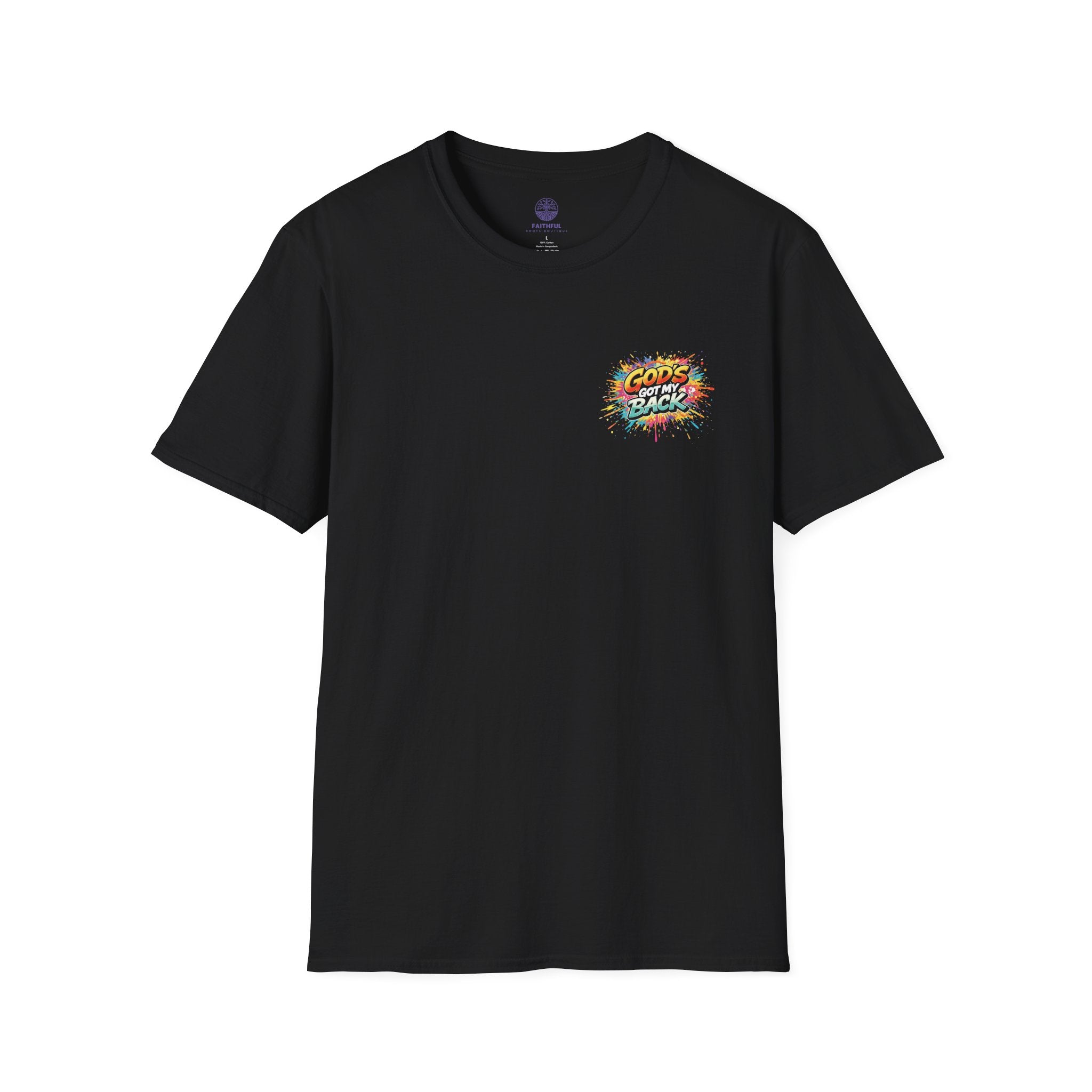Christian Skateboard T-Shirt — "God's Got My Back" Youth Skate Tee