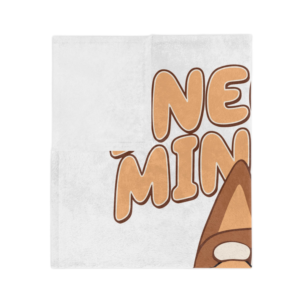 Cozy Microfiber Blanket — "I Need 20 Minutes Where No One Comes Near Me" Cute Dog Nap Throw