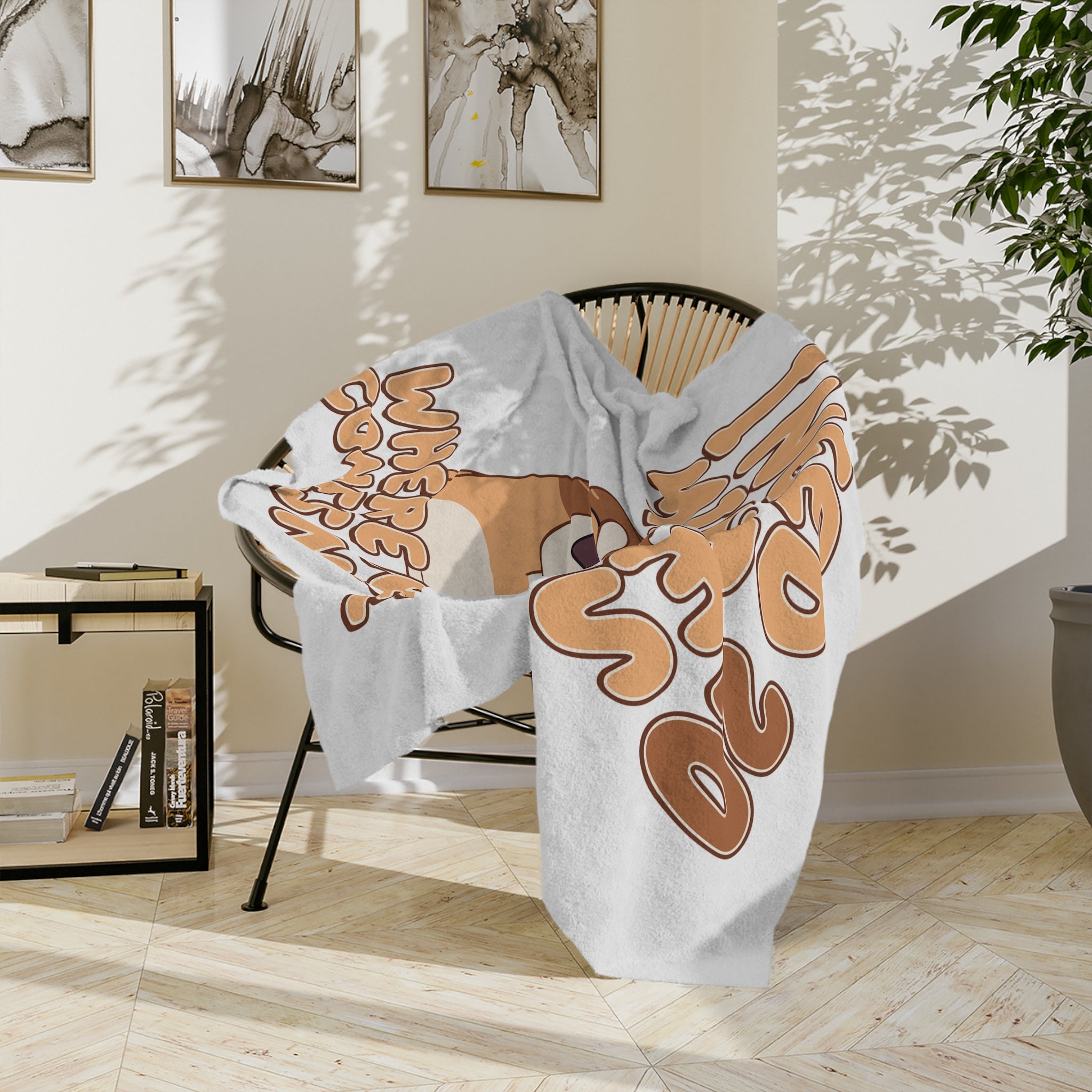 Cozy Microfiber Blanket — "I Need 20 Minutes Where No One Comes Near Me" Cute Dog Nap Throw