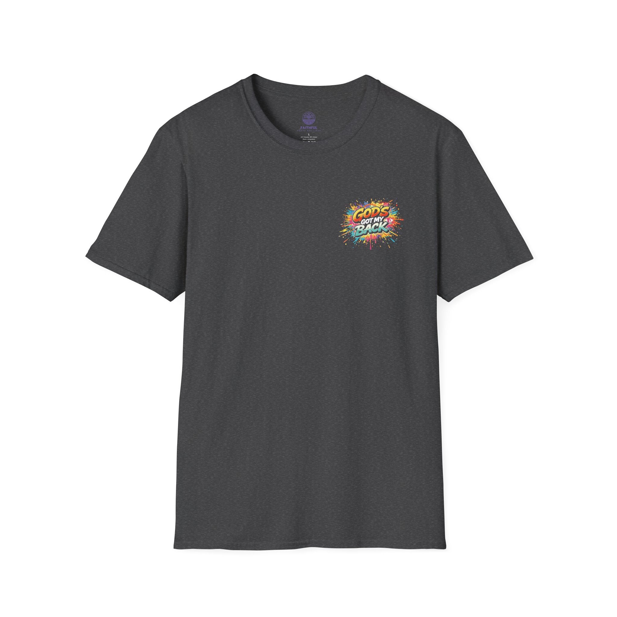Christian Skateboard T-Shirt — "God's Got My Back" Youth Skate Tee