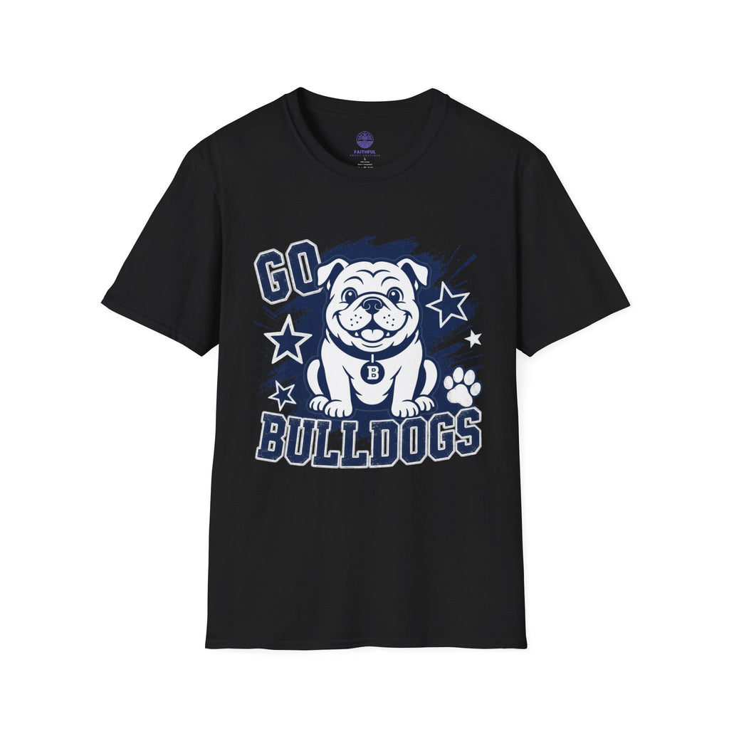 Bulldogs Mascot T‑Shirt – 'Go Bulldogs' Cute Bulldog School Spirit Tee