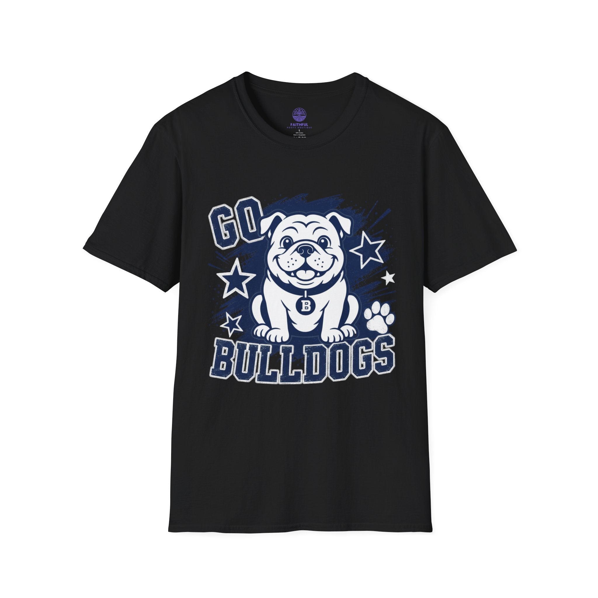 Bulldogs Mascot T‑Shirt – 'Go Bulldogs' Cute Bulldog School Spirit Tee